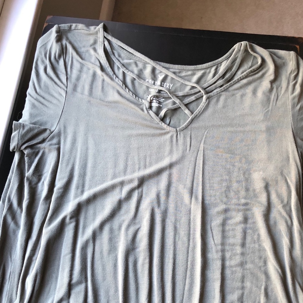 Green shirt from American eagle